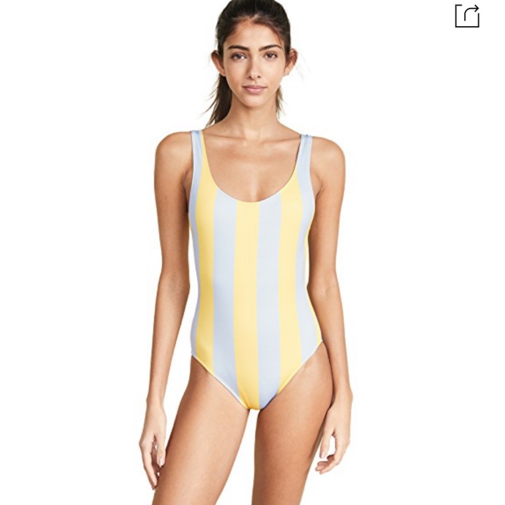 Solid & striped one piece